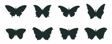 Butterfly Silhouette Icons Collection