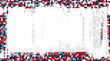 © sachch - blue,red frame mosaic design vector background