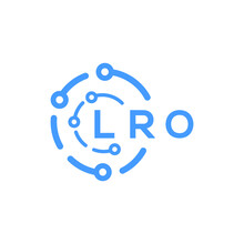 LRO Technology Letter Logo Design On White  Background. LRO Creative Initials Technology Letter Logo Concept. LRO Technology Letter Design.