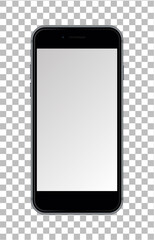 Sticker - Smartphone isolated on transparent background.