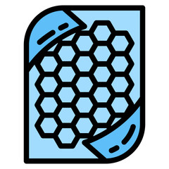 Poster - graphene line icon