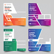 © Nazmul - Real estate home sale social media post template bundle, modern and luxury home sale social media template, fully editable, 4 different colors with creative geometric shape  and square banner template