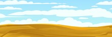Rocky Landscape. Sharp Stone Cliffs. View Of An Uninhabited Planet. Seamless Horizontal Illustration. Desert During The Day. Vector
