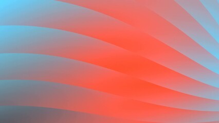 Leinwandbilder - Colorful wave seamless loop animation. Abstract background 3d rendering 4K