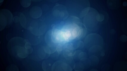 Wall Mural - blue bokeh particles glitter dust gradient abstract background. futuristic glow in space. clean rela