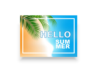 Hello summer. vector graphics and design.