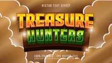 Treasure Hunters 3d Editable Text Effect Font Style