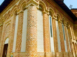 Wall Mural - detail of the monastery of Snagov in Romania