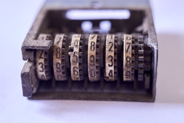 Mechanical counter of an old electrical relay