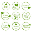 © Yana - Eco, bio, organic and natural products sticker, label, badge and logo.