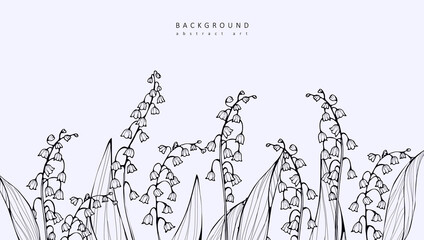 Luxury botanical background with trendy wildflowers and minimalist flowers for wall decoration or wedding. Hand drawn line herb, elegant leaves for invitation save the date card. Botanical rustic 