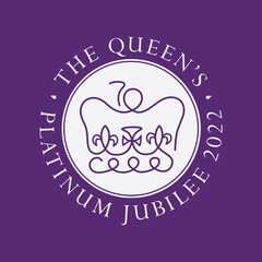 the queen's platinum jubilee anniversary celebration background