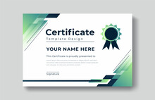 Modern Certificate Appreciation, Certificate Achievement Template, Award, Achievement, Certificate Of Recognition, Excellence, Certificate Border, Completion Template Certificate Design Template