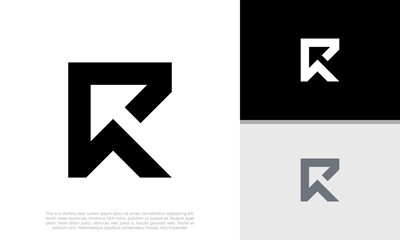 Initials R logo design. Initial Letter Logo.