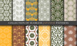 © zanna_ - Japanese Asian spring traditional seamless patterns collection set