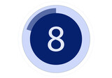 Fototapeta  - countdown, counting, regressive, blue countdown