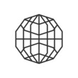 Globe vector logo. Earth planet symbol.