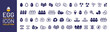 © Icons-Studio - Eggs icon collection. Containing Easter egg, cracked egg icon symbol isolated on white background.