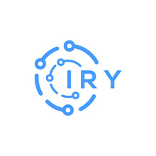 IRY Technology Letter Logo Design On White  Background. IRY Creative Initials Technology Letter Logo Concept. IRY Technology Letter Design.