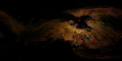 Wall Mural - beautiful nebula with stars, 8k 360 degree panorama (colourful 3d environment render map, spherical 