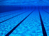 Fototapeta Kawa jest smaczna - Underwater Empty Swimming Pool Background