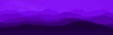 Creative Purple Mountains In The Time Of Sun To Set Cg Background Illustration