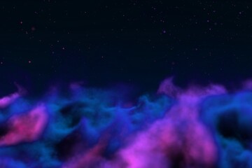 Wall Mural - cosmic smoke concept with lights bokeh effect design abstract background for decoration purposes