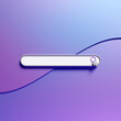 3d illustration of an internet search page on a   purple  background. Search bar  icons