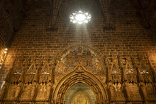Valencia Spain Gothic Cathedral Church Holy Lights
