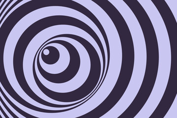 Sticker - Abstract spiral stripes dark purple optical illusion background