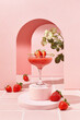 Frozen strawberry cocktail