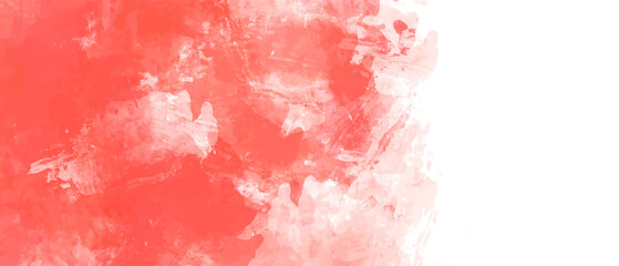 Hand painted pink and white color with watercolor texture abstract background	
