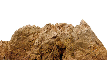 cliff rock stone details textures and patterns on white background