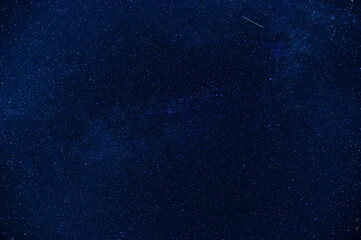 stars on night blue starry sky. milky way, galaxies and universes on a dark deep background