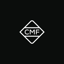 CMF Letter Design For Logo And Icon.CMF Monogram Logo.vector Illustration With Black Background.
