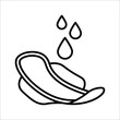 Sanitary napkin icon. Sanitary pad vector icon. Woman sanitary napkin. vector illustration on white background