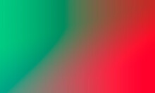 Red And Green Background With Soft Gradient Color Transition
