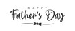 Happy father's Day. Text and bow tie. Vector