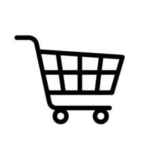 Black Shopping Basket Icon, Online Shopping Sign Vector Illustration, Buy Now, Add To A Cart Symbol, E-commerce