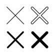 © avaicon - Close icons vector. Delete sign and symbol. cross sign
