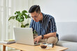 © Tuan  Nguyen  - A moment of emotional young man working at home in living room