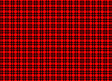 Red Binary Background, Pattern With Squares, Seamless Pattern Design Of Spinner Type Shape In Red Color On Dark Red Background