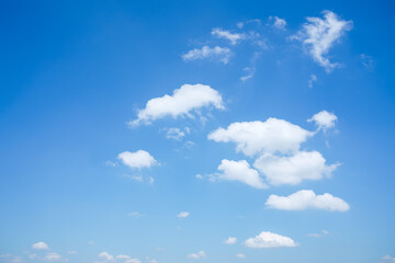 Wall Mural - typical blue sky and clouds background