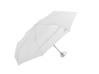 Wall Mural - White umbrella with clipping path isolated on white background. Mock-up