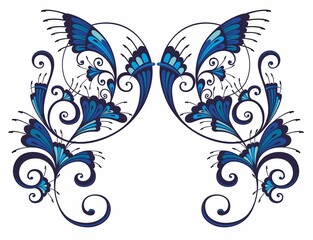 Wall Mural - floral vector design element. decorative floral element