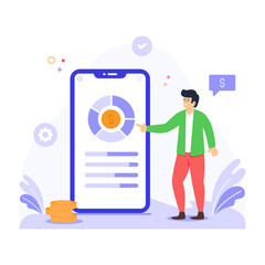 Canvas Print - Financial App 