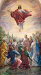 Leinwandbild Motiv VALENCIA, SPAIN - FEBRUAR 14, 2022: The painting of Ascension of Lord in the church Iglesia San Francisco de Borja by Miguel Vaguer (1973).