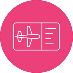 Poster - Plane Tickets Icon Design