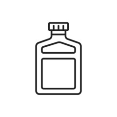 Wall Mural - A bottle of absinthe icon. High quality black vector illustration.