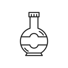 Wall Mural - A bottle of chacha icon. High quality black vector illustration.